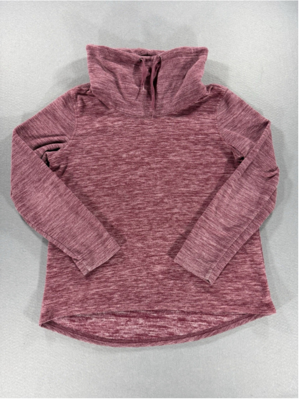 Bass Women's Maroon Cowl Neck Sweater Size M